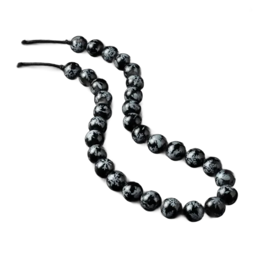 Snowflake Obsidian Necklace