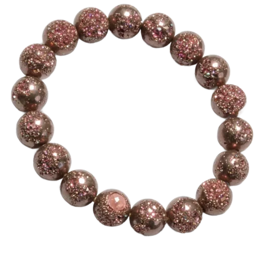 Pink Pyrite Bracelet